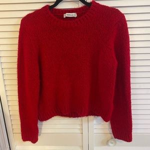 Red Zara sweater